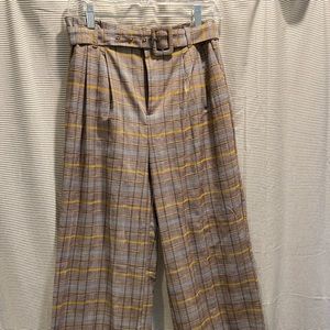 Flowy Belted Long Pants